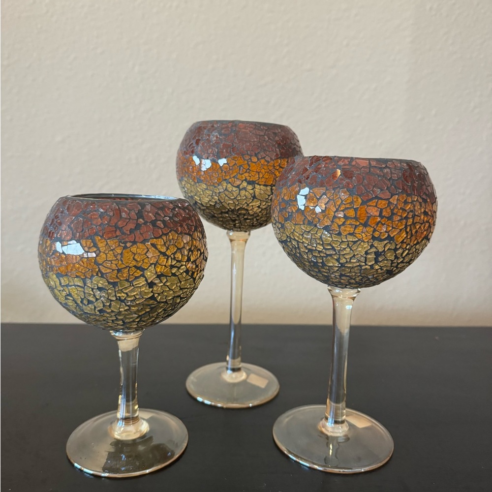 Partylite Siena stemmed tealight holder